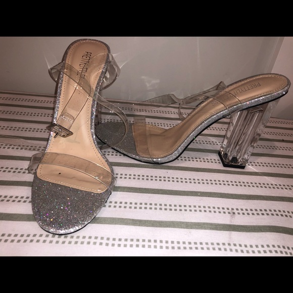 Silver sole clear heels - Picture 5 of 5